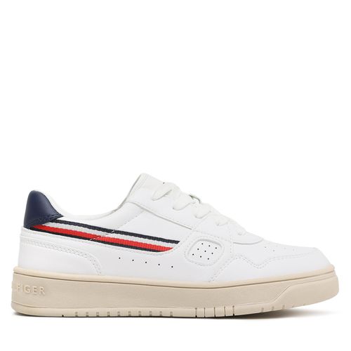Sneakers Tommy Hilfiger Stripes Low Cut Lace-Up Sneaker T3X9-32848-1355 S White 100 - Chaussures.fr - Modalova