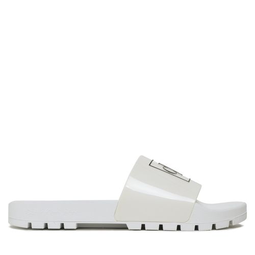 Mules / sandales de bain Calvin Klein Jeans Truck Slide Monogram Rubber M YM0YM00591 White YBR - Chaussures.fr - Modalova