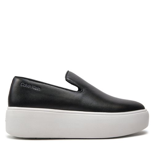 Sneakers Calvin Klein FLATFORM CUPSOLE SLIP ON LTH HW0HW01893 Black BEH - Chaussures.fr - Modalova