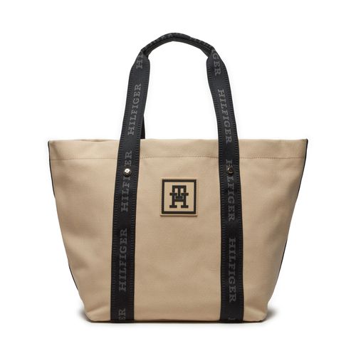 Sac à main Tommy Hilfiger Th Sport Luxe Tote AW0AW15732 Blanc - Chaussures.fr - Modalova