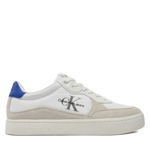Sneakers Calvin Klein Jeans Classic Cupsole Low Mix Mtl YM0YM01033 Blanc - Chaussures.fr - Modalova