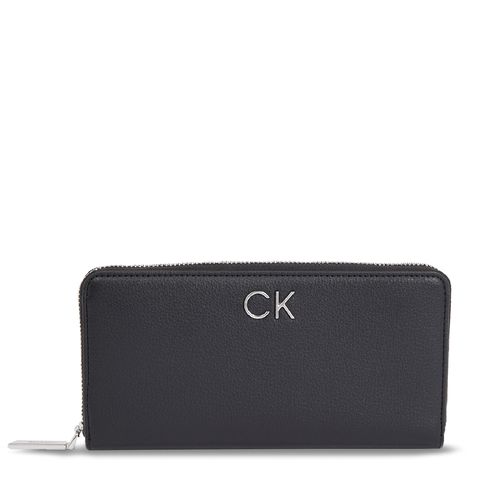 Portefeuille grand format Calvin Klein Ck Daily Large Zip Around Wallet K60K611778 Ck Black BEH - Chaussures.fr - Modalova