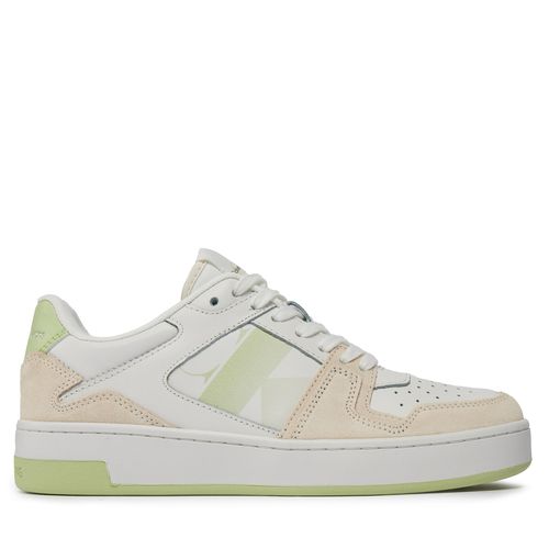Sneakers Calvin Klein Jeans Basket Cupsole Lace Mix Nbs Sat YW0YW01446 Bright White/Exotic Mint 02U - Chaussures.fr - Modalova