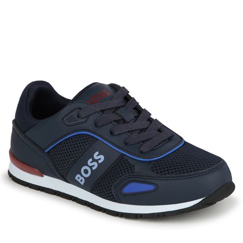 Sneakers Boss J50855 S Bleu marine - Chaussures.fr - Modalova
