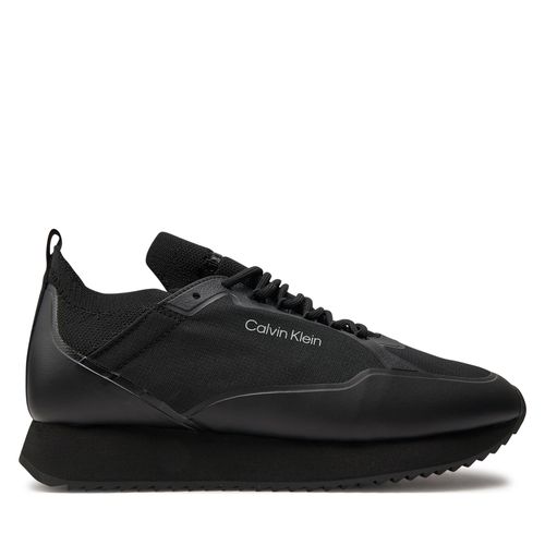 Sneakers Calvin Klein Low Top Lace Up Nylon HM0HM00921 Triple Black 0GJ - Chaussures.fr - Modalova