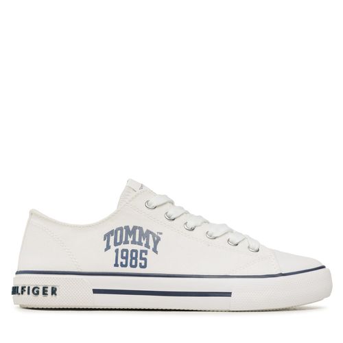 Sneakers Tommy Hilfiger Varisty Low Cut Lace-Up Sneaker T3X9-32833-0890 S Blanc - Chaussures.fr - Modalova