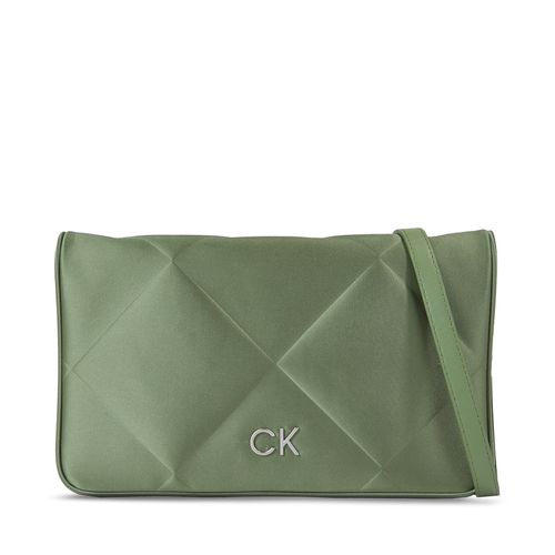 Sac à main Calvin Klein Re-Lock Quilt Shoulder Bag-Satin K60K611300 Vert - Chaussures.fr - Modalova