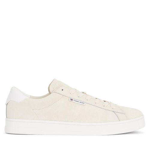 Sneakers Tommy Jeans Tjm Leather Low Cupsole Suede EM0EM01375 Beige - Chaussures.fr - Modalova