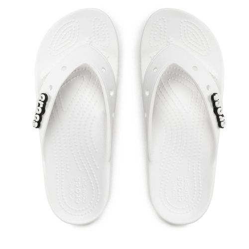 Tongs Crocs Classic Crocs Flip 207713 Blanc - Chaussures.fr - Modalova