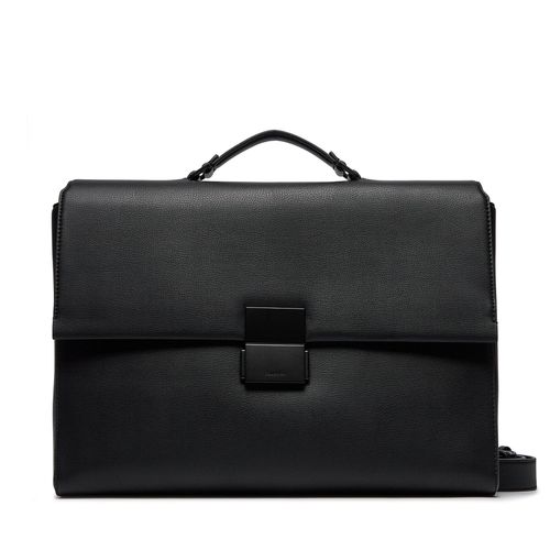 Sac ordinateur Calvin Klein Iconic Plaque Laptop Bag K50K511651 Noir - Chaussures.fr - Modalova