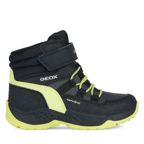Bottes de neige Geox J Sentiero Boy B Abx J26FSC 0FUCE C0802 S Black/Lime - Chaussures.fr - Modalova