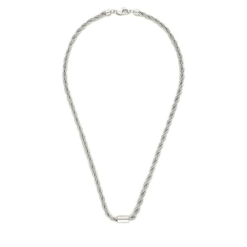 Collier Armani Exchange Icon Chains AXG0125040 Argent - Chaussures.fr - Modalova