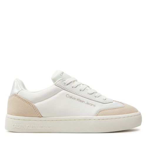 Sneakers Calvin Klein Jeans Classic Cupsole Low Mix Indc YW0YW01389 White/Creamy White 0K8 - Chaussures.fr - Modalova