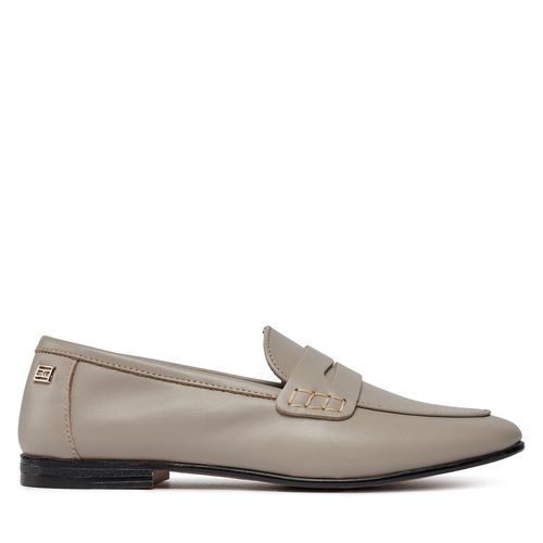 Loafers Tommy Hilfiger Essential Leather Loafer FW0FW07769 Gris - Chaussures.fr - Modalova