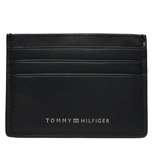 Étui cartes de crédit Tommy Hilfiger Th Spw Leather Cc Holder AM0AM11845 Black BDS - Chaussures.fr - Modalova