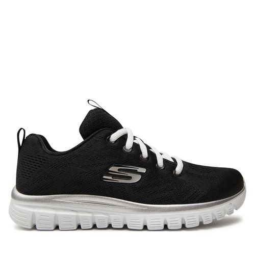 Chaussures Skechers Get Connected 12615/BKW Black/White - Chaussures.fr - Modalova