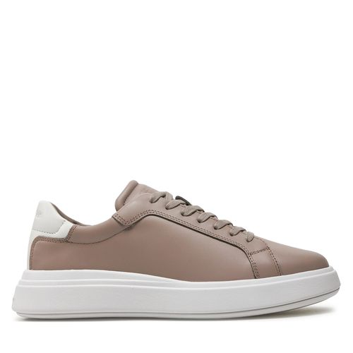 Sneakers Calvin Klein Low Top Lace Up Lth HM0HM01016 Atmosphere/White 0IW - Chaussures.fr - Modalova