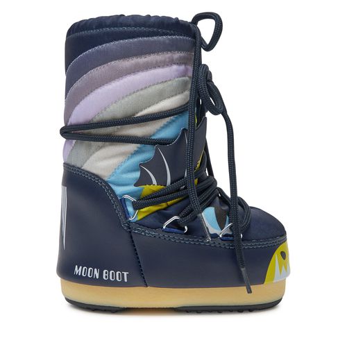 Bottes de neige Moon Boot MB Icon Dragon 80D3400280 Bleu marine - Chaussures.fr - Modalova