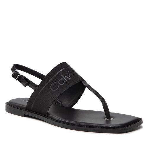 Sandales Calvin Klein Squared Flat Tp Sandal He HW0HW00818 Ck Black BAX - Chaussures.fr - Modalova