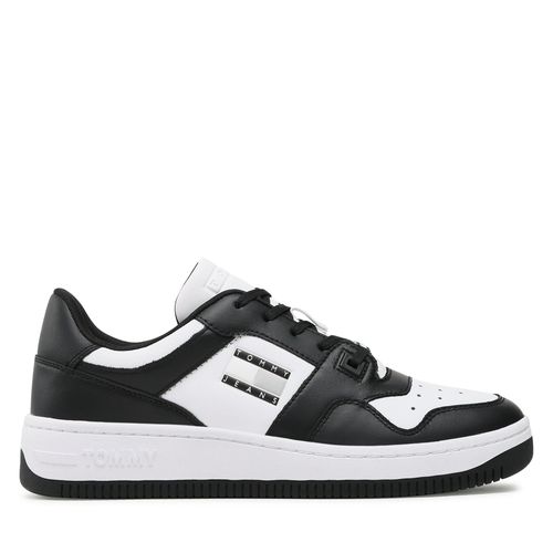 Sneakers Tommy Jeans Basket Leather EM0EM01165 Noir - Chaussures.fr - Modalova