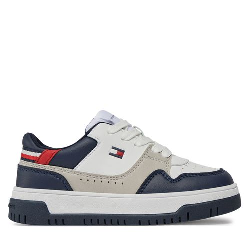 Sneakers Tommy Hilfiger Low Cut Lace-Up Sneaker T3X9-33368-1355 M White/Blue/Red Y003 - Chaussures.fr - Modalova