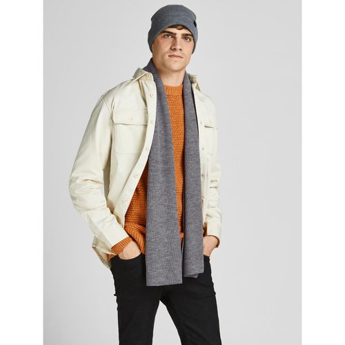 Ensemble bonnet + écharpe Jack&Jones 12163827 Grey Melange 3798039 - Chaussures.fr - Modalova