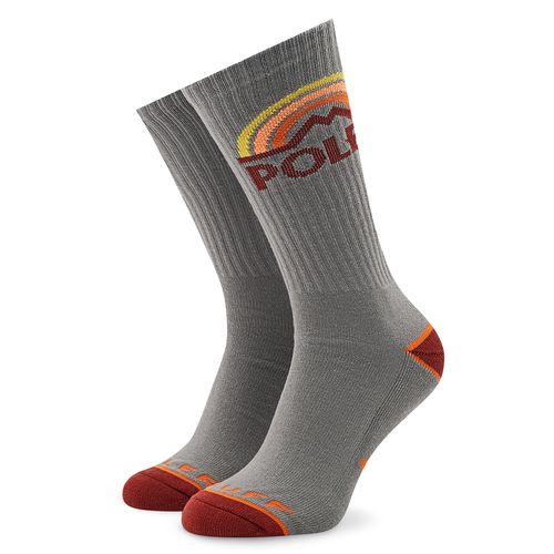 Chaussettes hautes unisex Poler Mountain Rainbow 223ACUSK03 Charcoal - Chaussures.fr - Modalova