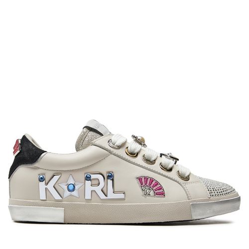 Sneakers KARL LAGERFELD KL60144 Off White Lthr 0T1 - Chaussures.fr - Modalova