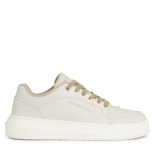 Sneakers Calvin Klein Jeans Chunky Cupsole Low Lth Eco YW0YW01179 Eggshell/Travertine 0F7 - Chaussures.fr - Modalova