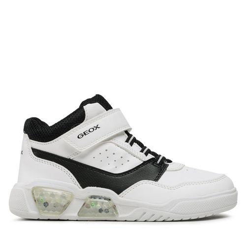 Sneakers Geox J Illuminus Boy J36GVB 05411 C0404 D White/Black - Chaussures.fr - Modalova