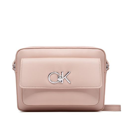 Sac à main Calvin Klein Re-Lock Camera Bag With Flap K60K609114 Rose - Chaussures.fr - Modalova