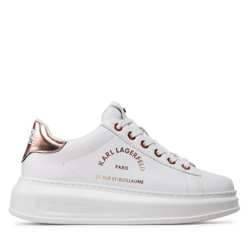 Sneakers KARL LAGERFELD KL62538 White Lthr W/Pink - Chaussures.fr - Modalova