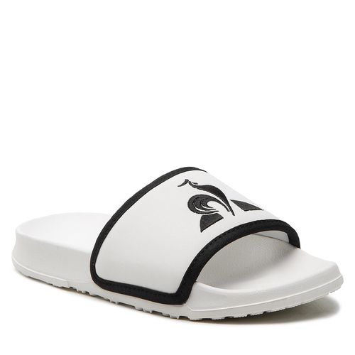 Mules / sandales de bain Le Coq Sportif Slide Binding 2210355 Optical White/Black - Chaussures.fr - Modalova