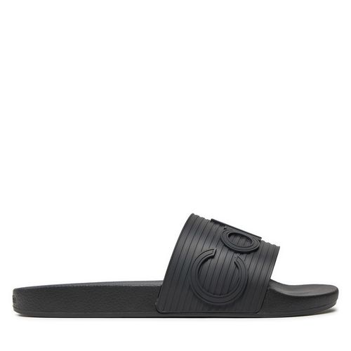 Mules / sandales de bain Calvin Klein Pool Slide HM0HM01519 Noir - Chaussures.fr - Modalova