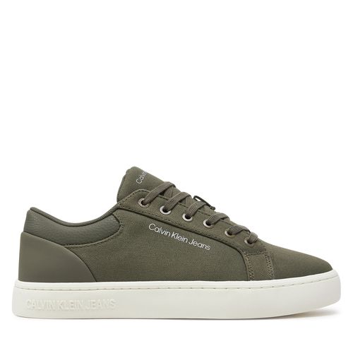 Sneakers Calvin Klein Jeans Classic Cupsole Low Lth In Dc YM0YM00976 Dusty Olive/Bright White 0IH - Chaussures.fr - Modalova