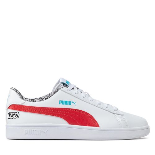 Sneakers Puma Smash V2 Me Happy 386396 01 White/Red/Blue/Atoll/Black - Chaussures.fr - Modalova