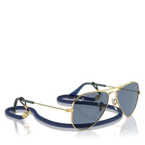Lunettes de soleil Ray-Ban Mini Aviator Summer Capsule 0RJ9506S 223/1U Gold/Blue - Chaussures.fr - Modalova