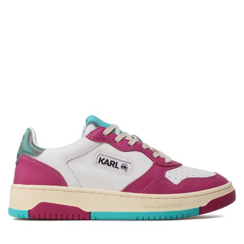 Sneakers KARL LAGERFELD KL63021 White Lthr W/Pink - Chaussures.fr - Modalova