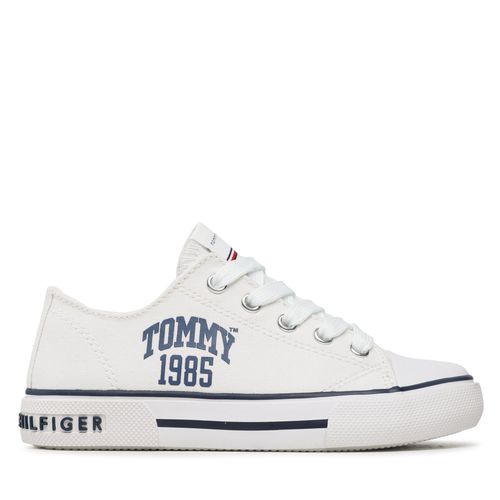 Sneakers Tommy Hilfiger Varsity Low Cut Lace-Up Sneaker T3X9-32833-0890 M White 100 - Chaussures.fr - Modalova