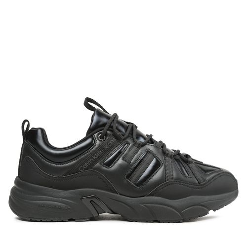 Sneakers Calvin Klein Jeans Retro Tennis Laceup Mix Reefl YM0YM00699 Noir - Chaussures.fr - Modalova