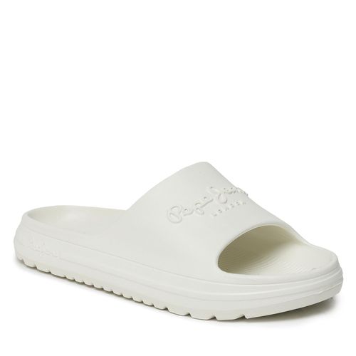 Mules / sandales de bain Pepe Jeans Beach Slide W PLS70131 Factory White 801 - Chaussures.fr - Modalova