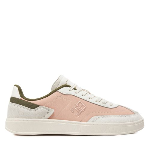 Sneakers Tommy Hilfiger Th Heritage Court Sneaker Sde FW0FW08037 Rose - Chaussures.fr - Modalova