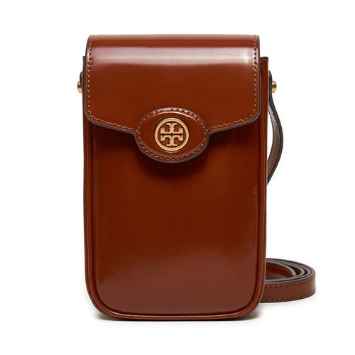 Pochette pour téléphone Tory Burch Robinson 156747 Marron - Chaussures.fr - Modalova