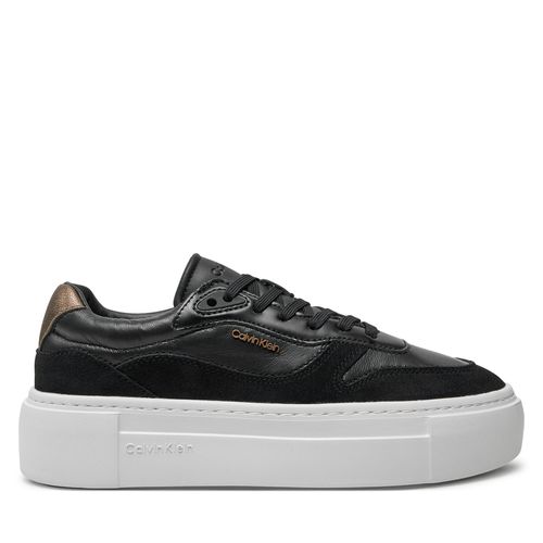 Sneakers Calvin Klein Ff Cupsole Lace Up W/Ml Mix M HW0HW02125 Noir - Chaussures.fr - Modalova