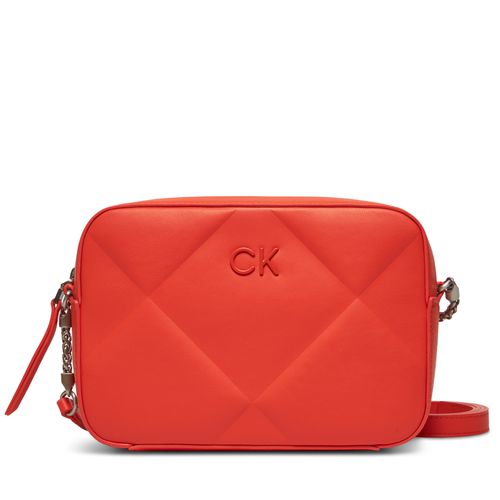 Sac à main Calvin Klein Re-Lock Quilt Camera Bag K60K610767 Orange - Chaussures.fr - Modalova