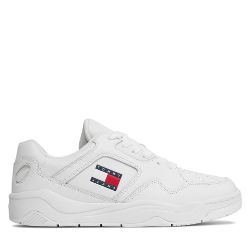 Sneakers Tommy Jeans Tjm Leather Outsole Color EM0EM01350 White YBR - Chaussures.fr - Modalova