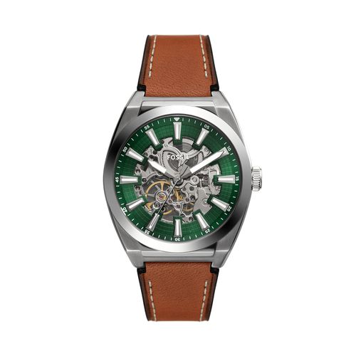 Montre Fossil Everett Skeleton Automatic ME3261 Vert - Chaussures.fr - Modalova