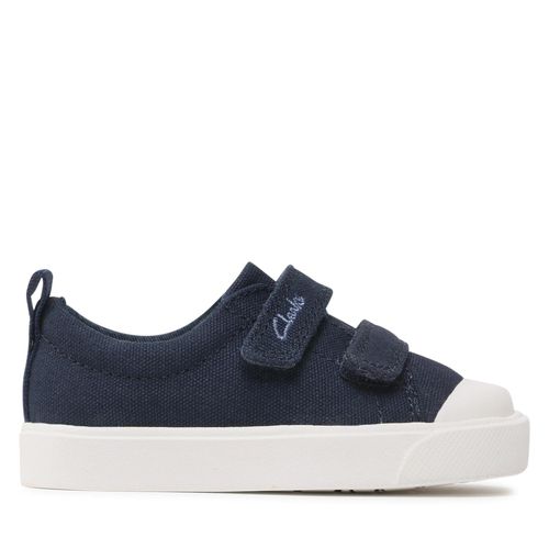 Sneakers Clarks City Bright T 261490876 Navy Canvas - Chaussures.fr - Modalova