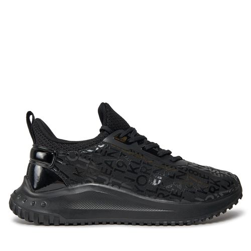 Sneakers Calvin Klein Jeans Eva Run Slipon Lace Lum Aop Wn YW0YW01441 Triple Black Aop 0GT - Chaussures.fr - Modalova