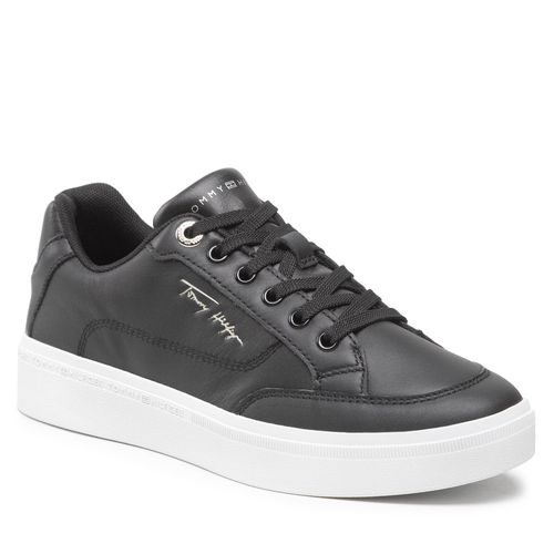 Sneakers Tommy Hilfiger Essential Th Court Sneaker FW0FW06601 Black BDS - Chaussures.fr - Modalova